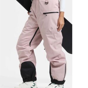 Pink Snowboard Pants with Black Accents